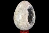 Crystal Filled Celestine (Celestite) Egg Geode #88300-2